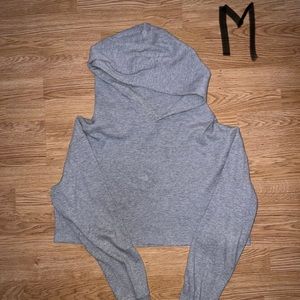 Waffle Cropped Hoodies